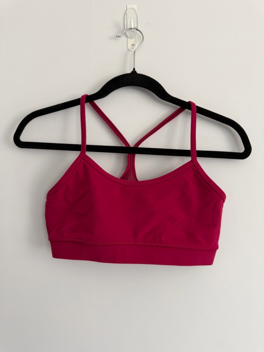 lululemon athletica Magenta Strappy Sports Bra (size 4)